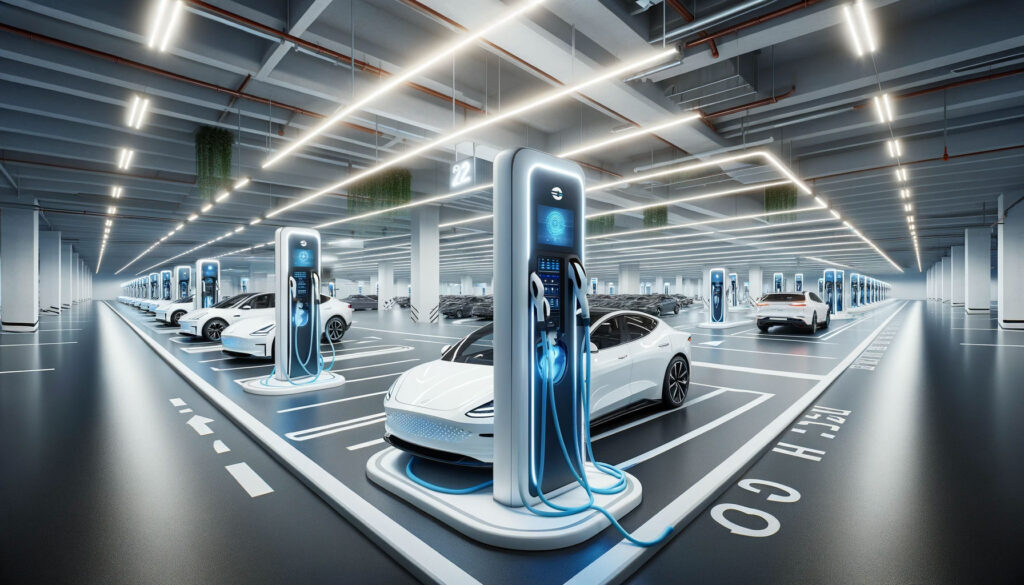 Borne de recharge pour voitures électriques