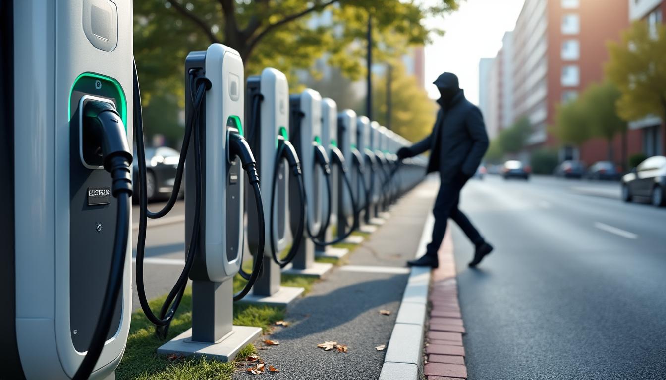 découvrez comment la hausse du prix du cuivre entraîne une augmentation des vols de bornes de recharge pour voitures électriques, impactant la mobilité durable.